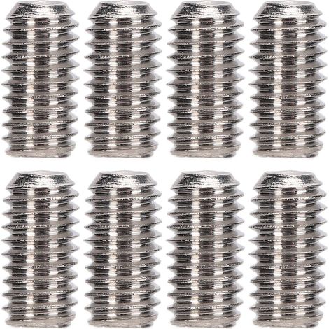 Kit d'assortiment de 50 vis sans tête en acier inoxydable A2-70, vis de fixation M3x6 (1/5)