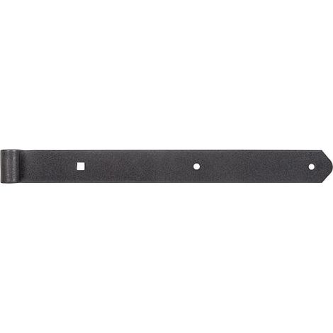 Gond de volet DURAVIS® 400 ⌀ 13 mm, droit, extrémité arrondie, matériau : Acier, bleu zingué, surface : noir-diamant