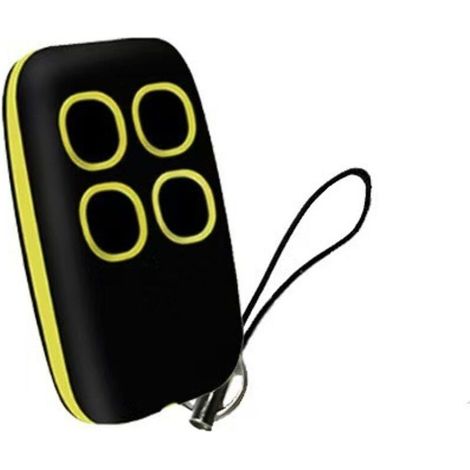 Télécommande universelle 2 canaux jaune à 4 boutons – Copie sans fil 280–900 MHz pour portails, volets roulants, portes de garage et éclairage – Compatible multi-fréquences yun (1/3)