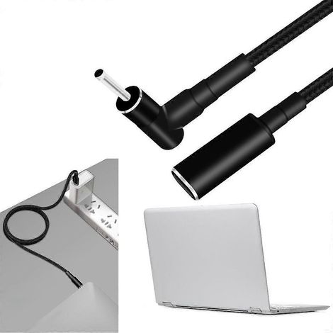 Câble d'alimentation chargeur USB Type C PD mâle DC4.0x1.35mm pour appareils USB C (1/4)