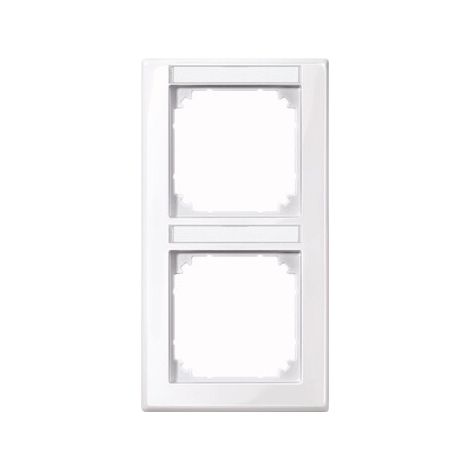 Plaque de finition Merten 470225 blanc thermoplastique 9.2x16.4 cm