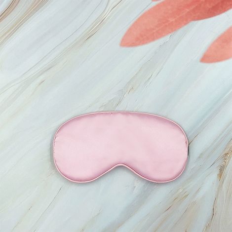 Mascherina per dormire traspirante, design ergonomico, essenziale per i viaggi più riposanti, pieghevole e portatile (1 rosa + 1 verde)