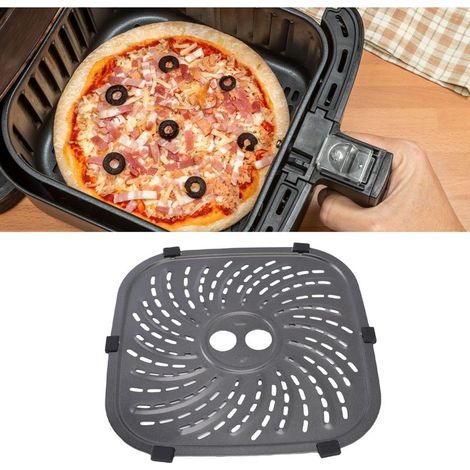 [Grille de Friteuse] + [Replacement] + [6QT/8QT] + [Grand, Grille aérée, en Acier Inoxydable 24x24cm] (1/5)