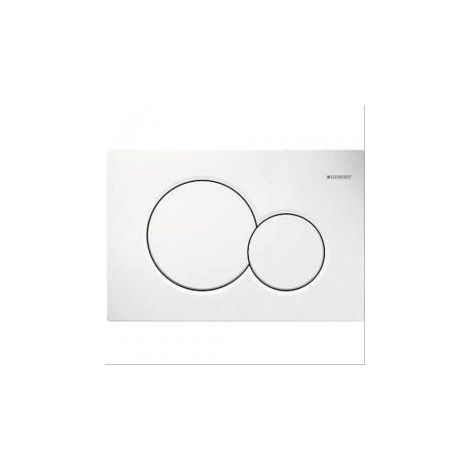 Plaque de commande double touche Sigma 01 Geberit chromée brillante