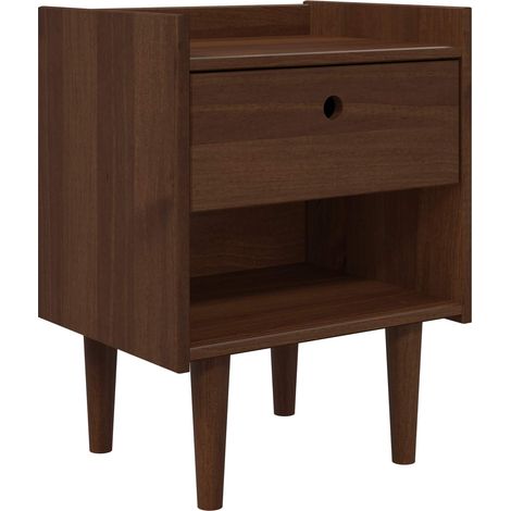 Bedside Table BILBAO Dark Caramel 45 x 35 x 59 cm vidaXL (1/5)