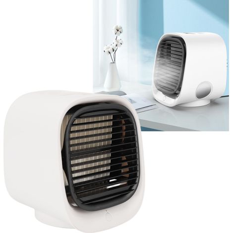 Tragbarer USB-Ventilator, Klimaanlage fürs Büro, 300 ml, 3 Geschwindigkeitsstufen, RGB-Beleuchtung, ideal für Camping/Schlafzimmer, ABS, 540 g, ManoMano, kühlt nachts, leiser Vernebler (1/5)