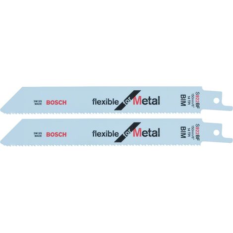 Bosch 2x Säbelsägeblatt S 922 BF Flexible for Metal - 2608656037