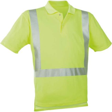 T-Shirt Polo Ad Alta Visibilità Di Colore Giallo, Formato 2Xl
