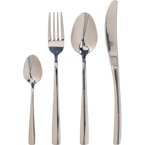 Tognana Servizio Posate Solution Shiny 24 Pz 3 Mm Acciaio Inox 18/0 Grigio