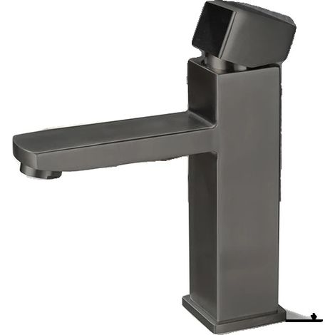 Miscelatore da piano in acciaio inox resistente, DMFB-nero, acciaio inox-a (1/2)