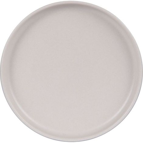 Assiettes Plates Crème 28 cm Lot de 6 en Porcelaine Fine Uno Style Épuré pour Table Familiale Dîner Déjeuner Déco Cuisine Moderne Élégante