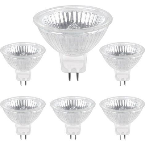 Ampoule Halogene GU5.3 50W 220V, 680lm Blanc Chaud 2700K Dimmable, Ampoule Spot Halogène MR16, pack de 6 (1/4)
