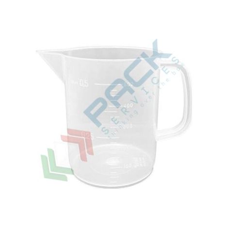 Caraffa dosatrice trasparente con beccuccio antigoccia Mobil Plastic lt 0,5 (1/2)