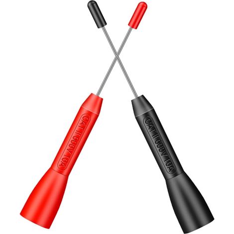 Kit de Sondes de Test Arrière 2mm 1 Paire Acier Inoxydable Cat Ii 600v 10a, pour Fil et Système Automobile, Haute Sensibilité, Surface Lisse (1/5)
