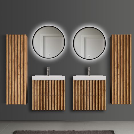 Badmöbel Set modern 6-teilig Eiche Desio-107 (1/5)