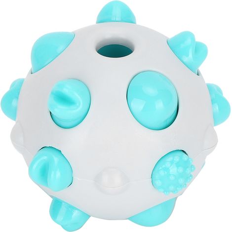 Balle Pour Chien - Jouet En Tpr Rond - Nettoyage Des Dents 360 Degrés - Pour Chiens De Toutes Tailles - Bleu Lac (1/5)