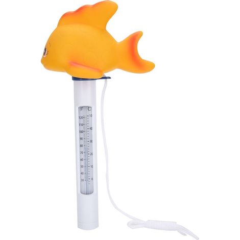 Poisson rouge thermomètre flottant jauge température avec échelles pour piscine (1/5)