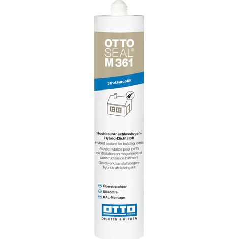 OTTOSEAL M361 Struktur Hybrid Klebstoff 310ml C537 hellgraubeige