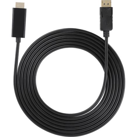 Câble adaptateur DisplayPort vers HDMI audio vidéo HD, conversion ligne, 3 mètres (1/5)