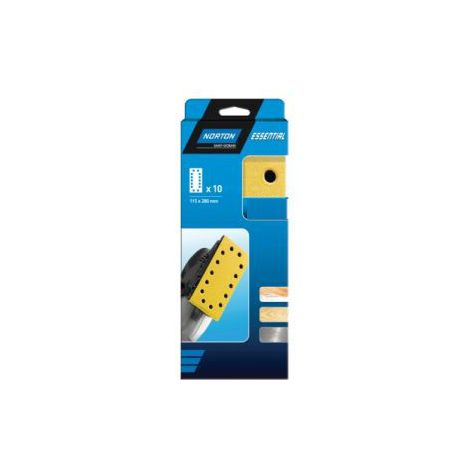 10 PATINS 10 TROUS VELCRO 115X230MM GR60 - NORTON CLIPPER - 77696089217