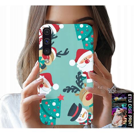 Custodia per Samsung Galaxy A70 - Babbo Natale, renne, pupazzo di neve, motivi natalizi (1/5)