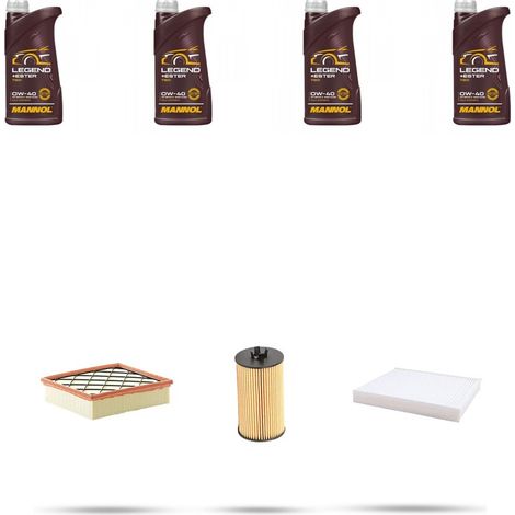 Kit tagliando 3 FILTRI e 4L OLIO compatibile con Opel Meriva B 1.4 LPG 88kw dal 2011 (1/4)
