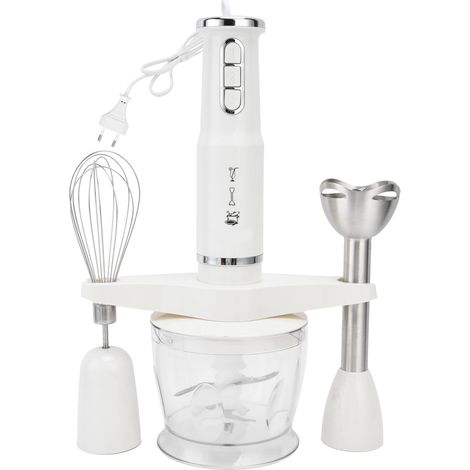 Mixeur plongeant multifonction 600 W, robot culinaire électrique, prise UE 220 V, blanc (1/5)