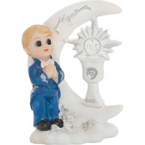 Figura de pastel de comunión, niño, 1 unidad. (1/2)