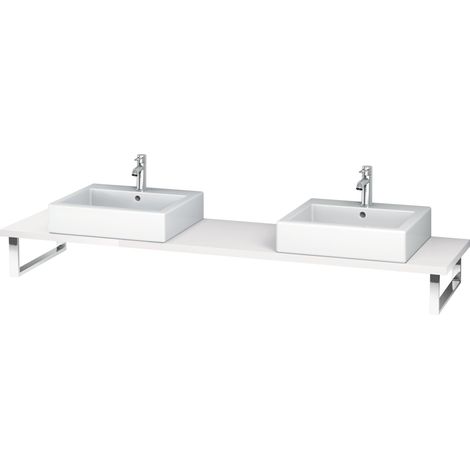 Console L-CUBE 30 pezzi, 2 fori, 480 bianco lucido (1/5)