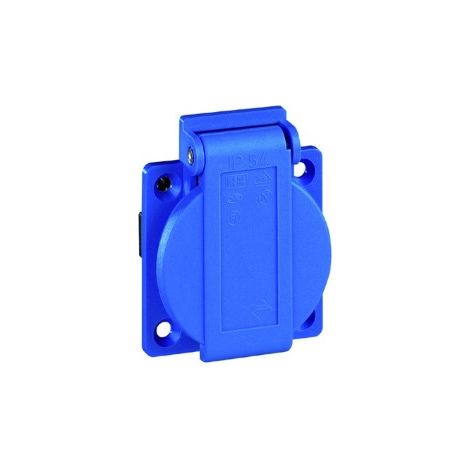 Presa walther 10003 IP54 con coperchio a battente