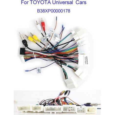 B38xp00000289 - Adaptateur De Câblage Iso 16 Broches Pour Vw Nissan-toyota-ford, Connecteur D'autoradio, Kit (1/3)