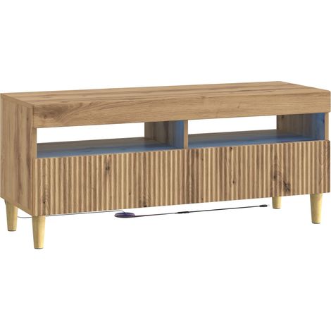 LED-TV-Schrank Artisan-Eiche Holzwerkstoff vidaXL (1/5)