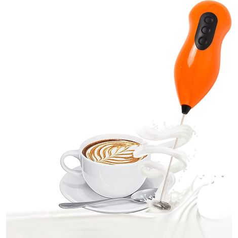 Batteur Électrique Portatif - Acier Inoxydable 304 - Pour Café Lait Chocolat Froid - Sans Fil - 1 Pièce (1/5)