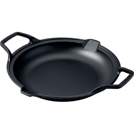 Victoria 32722 Paellera Sartén Hierro Fundido Curado Inducción 33cm Apta Fuego, Barbacoa, Horno Cast Iron  Negro (1/5)
