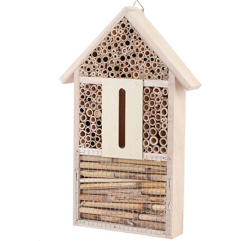 Nichoir à abeilles en bois, abri pour abeilles, nichoir de jardin, artisanat, décoration extérieure (1/5)