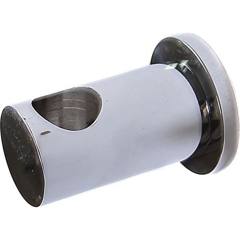 Support mural de rehausseur de barre de douche en alliage de zinc pour barres de douche chromées – Compatible avec les tubes de 22 mm de diamètre, vis de fixation incluses, pour baignoire (1/5)