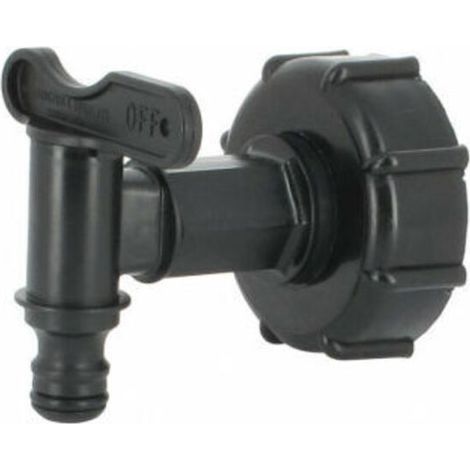 S60X6 Fitting - HDPE Tap for 1000 L Water Tank (1/4)