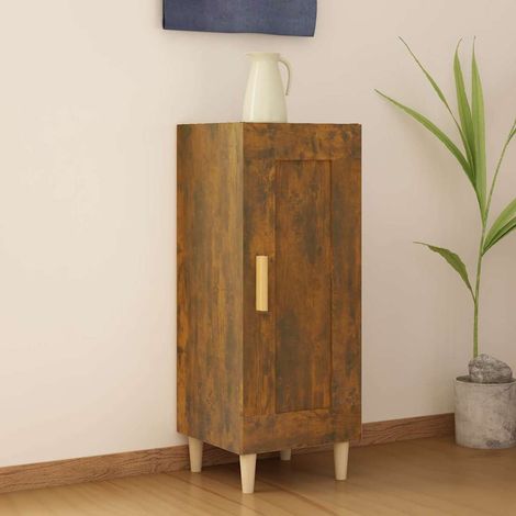 vidaXL Sideboard Smoked Oak 34,5x34x90 cm Engineered Wood (1/5)