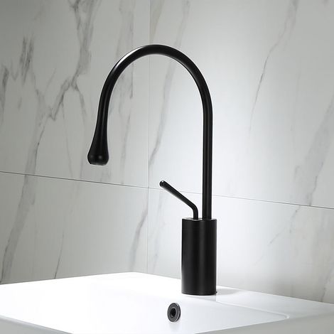 Robinet de lavabo, eau chaude et froide, vasque à poser, meuble-lavabo, robinet de lavabo, vasque surélevée pivotante