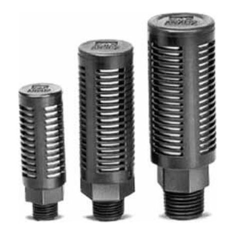 Silencieux pneumatique SMC Séries AN, R 1/2, Fileté, en PBT 10bar ( Prix pour 1 )