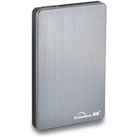 Disque Dur Externe Portable avec USB3.0 pour Ordinateur de Bureau et Portable 6,3 cm 320GB Gris