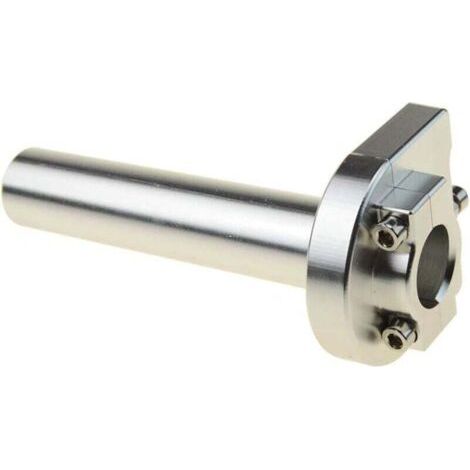 22mm 7/8" Manette de Gaz Poignée Remplacement pour Cyclomoteur GY6 139QMB 157QMJ Argent (1/5)