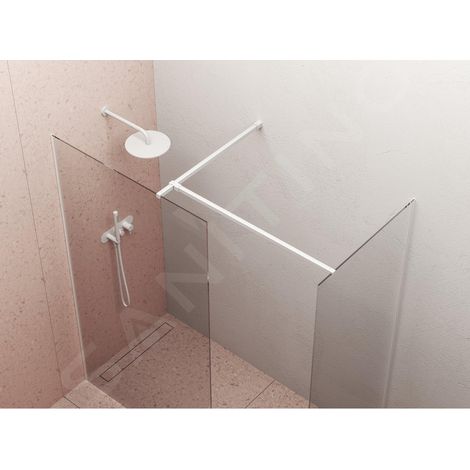 Ravak Walk-In - Upright W SET-Uni Free/Wall, blanc GWD01000E006 (1/5)