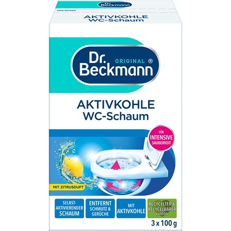 Mousse WC Dr. Beckmann au charbon actif et aux agrumes 300 g