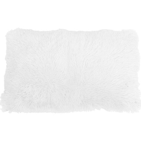 coussins polyester Lot de 2 coussin en blanc avec lavage au design élégant et résistant à