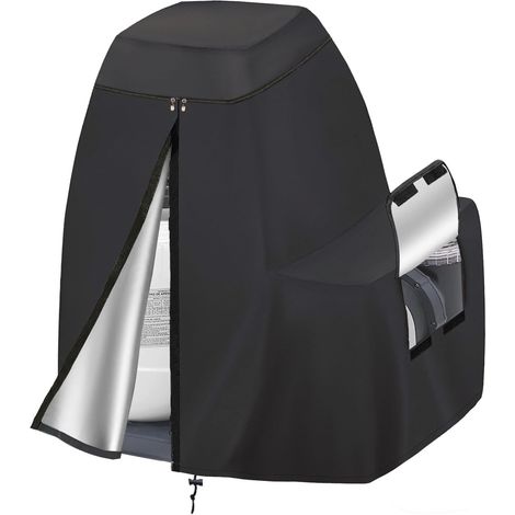 Couvercle de pompe à filtre à sable, fabriqué en tissu Oxford imperméable et résistant aux UV, adapté aux filtres de piscine hors sol, sans besoin de démonter le tuyau. (1/5)