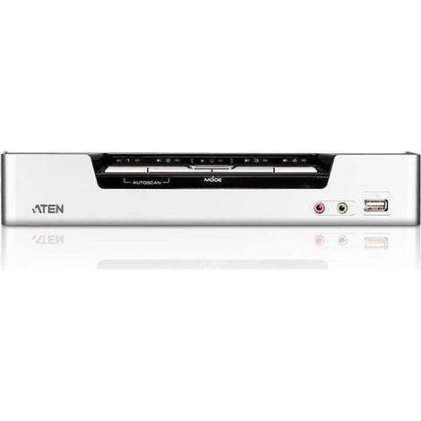 Aten CS1794 - Commutateur KVM HDMI USB à 4 ports avec audio et concentrateur USB 2.0 (1/4)