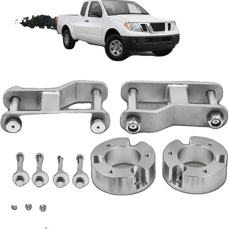 Kit de elevación, aluminio billet T6, 2.5" delante, 2" detrás, fácil instalación (1/5)