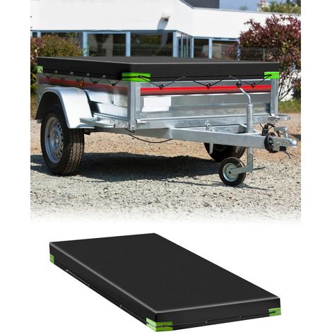 Autoabdeckung mit Code – 258 x 135 x 8 cm – 420D PVC-Material – für Fahrzeuge von 500 kg bis 750 kg, Schwarz (1/5)