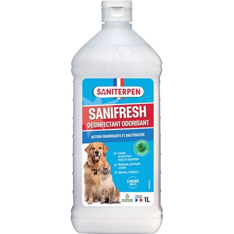 SANITERPEN DÉSINFECTANT ODORISANT CONCENTRÉ SANIFRESH - POUR L'HABITAT - 1 L 36012080